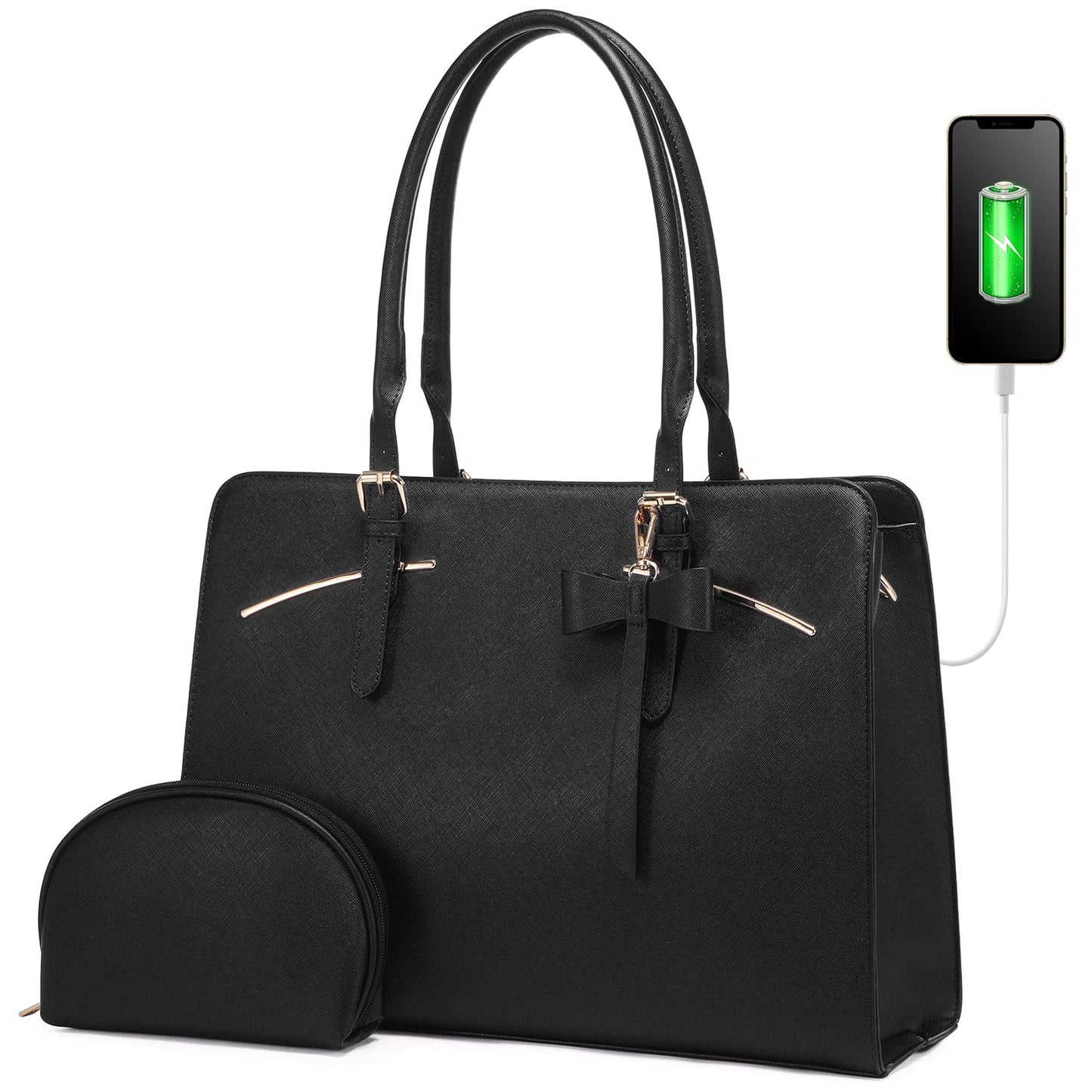LOVEVOOK 2022 Ladies Handbags Laptop Work Shoulder Tote Computer Bags Pu Leather Women Briefcase Laptop Bags