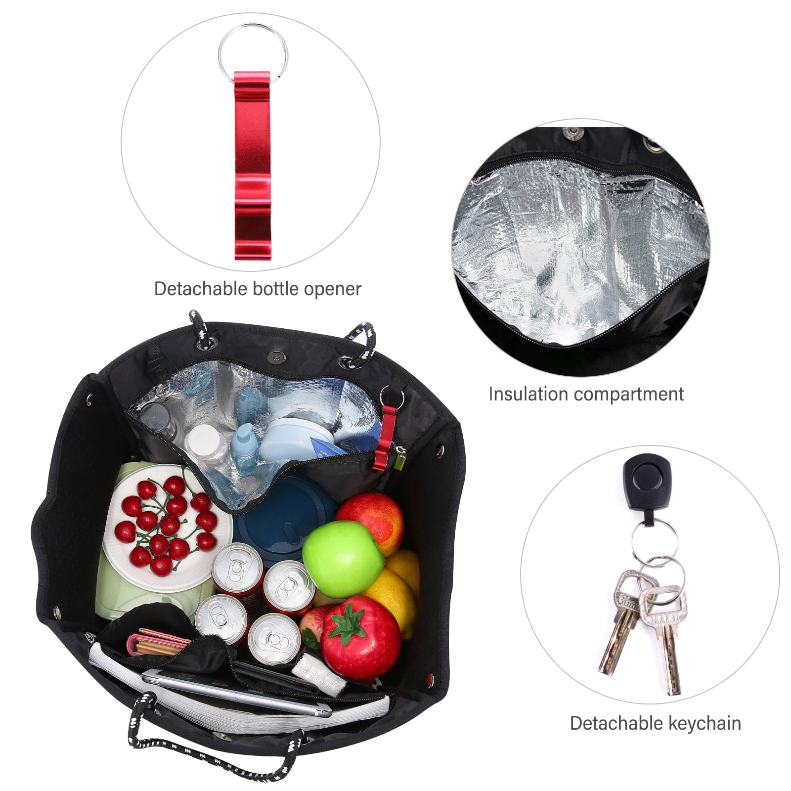 LOVEVOOK 2022 new arrival Large Multipurpose Shoulder Gym Poole Bag for Women with Small Purse 2 pcs Travel Tote beach Bags