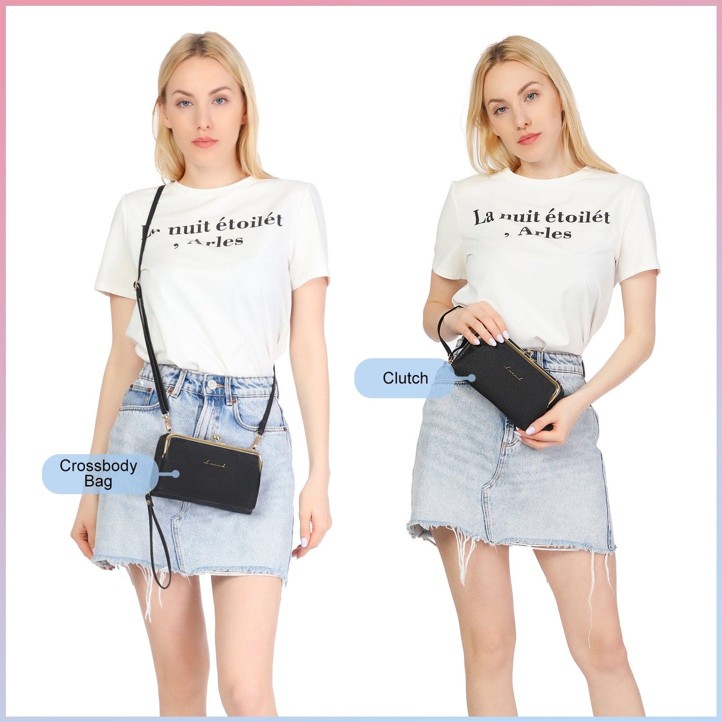Lovevook 2022 PU leather Fashion Cell Phone Messenger Bags Ladies Card Holder Wallet Purse Crossbody Mobile Phone Bags for Women