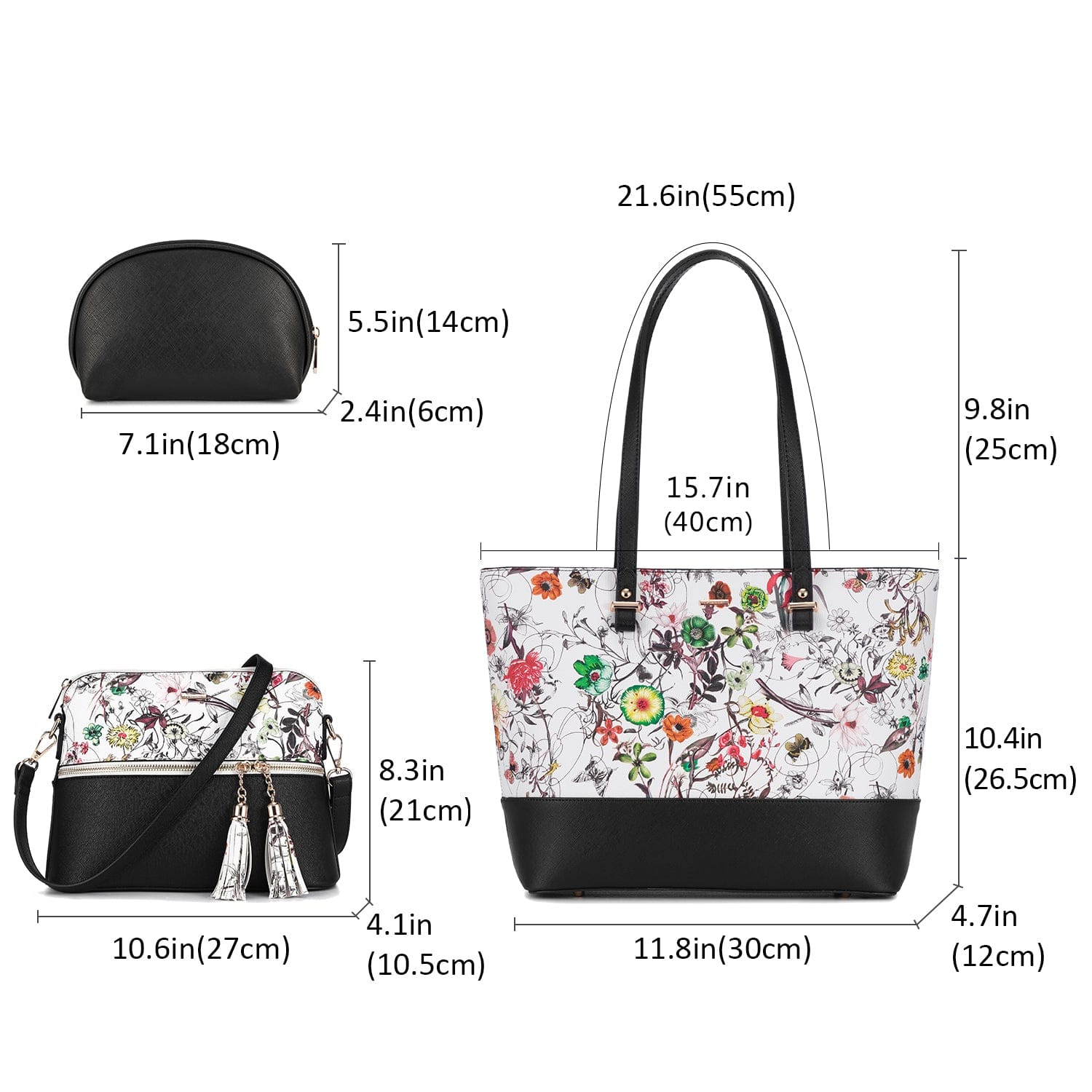 LOVEVOOK 2022 wholesale PU leather womens handbags set large office hand bags ladies shoulder tote bag women purses and handbags