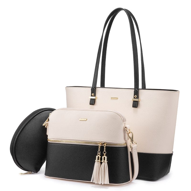 LOVEVOOK 2022 wholesale PU leather womens handbags set large office hand bags ladies shoulder tote bag women purses and handbags