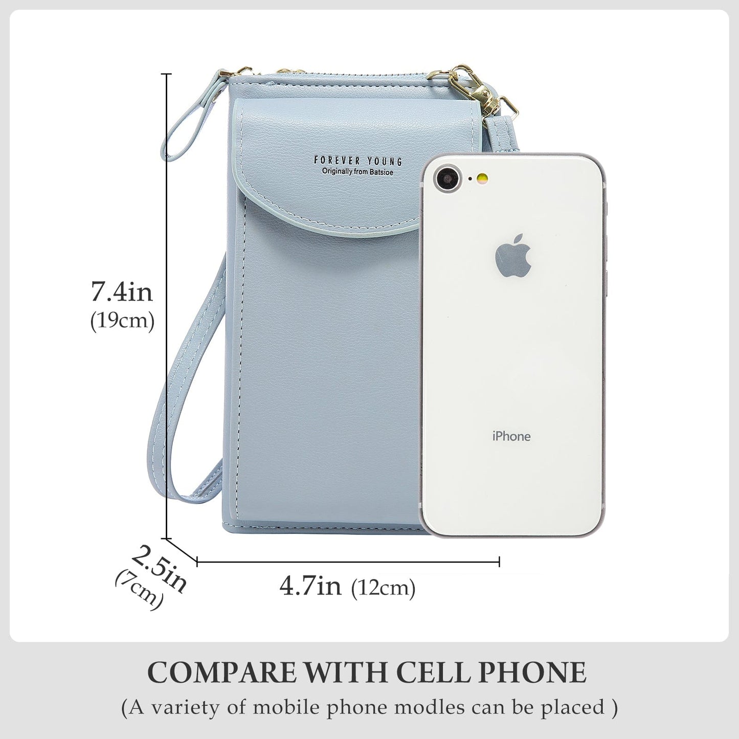 LOVEVOOK amazon ladies hot sale small PU leather Phone Bag with Credit Card Slots purses women leather wallets
