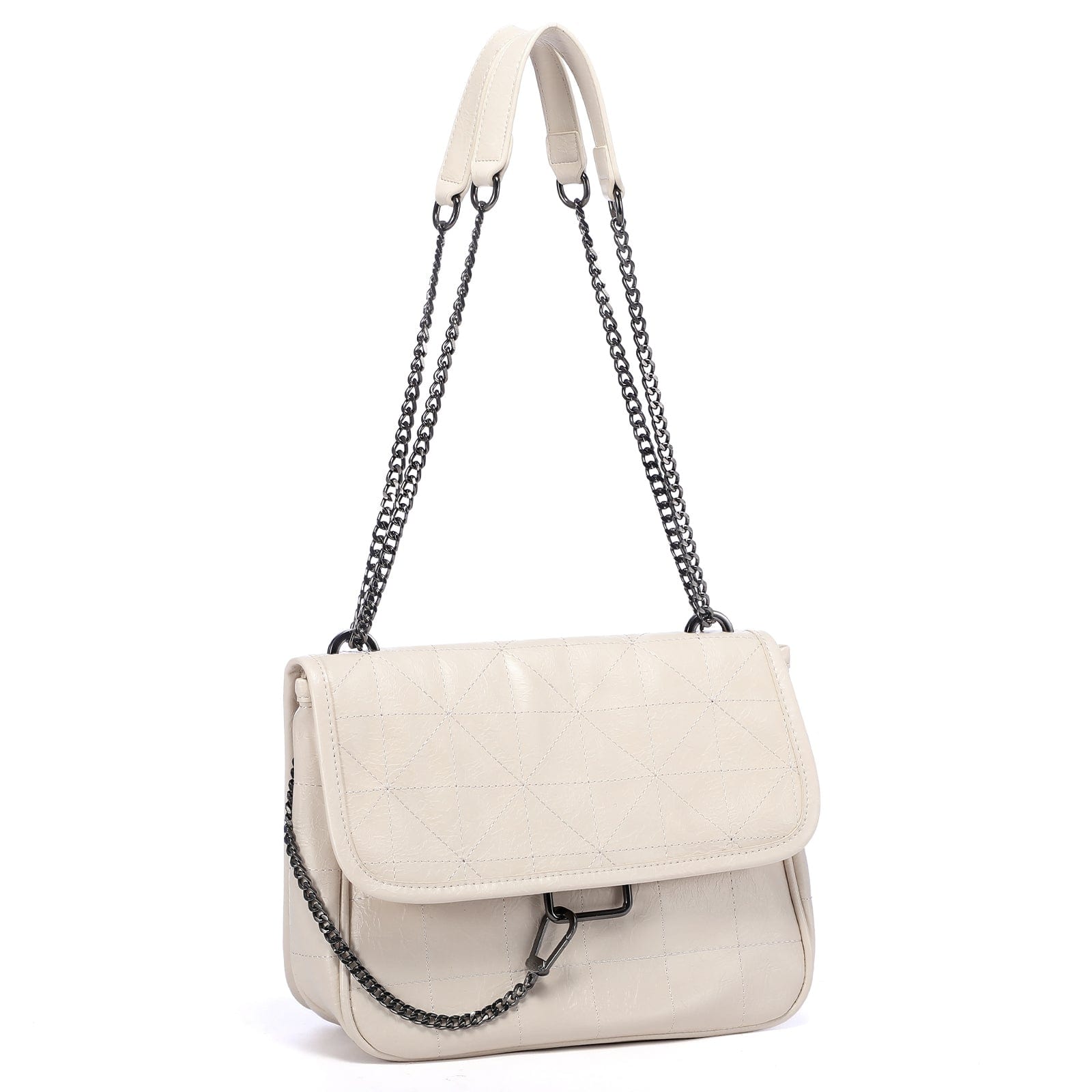 LOVEVOOK Brand Designer Luxury 2023 Quilted PU Leather Shoulder Pueses with Chain Strap Casual Crossbody Bags for Women Ladies