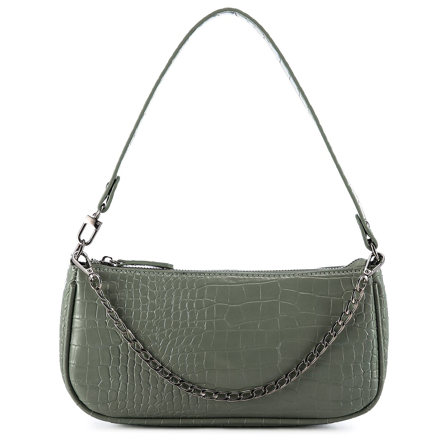 LOVEVOOK Crocodile Pattern PU leather Small Purse for Women Retro Classic Tote HandBag Ladies Shoulder Clutch Purse Bags