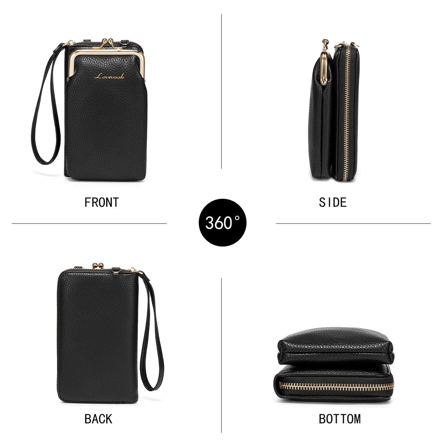 Lovevook Crossbody Purses for Women Fashion Cell Phone Shoulder Bags Card Holder Wallet Purse