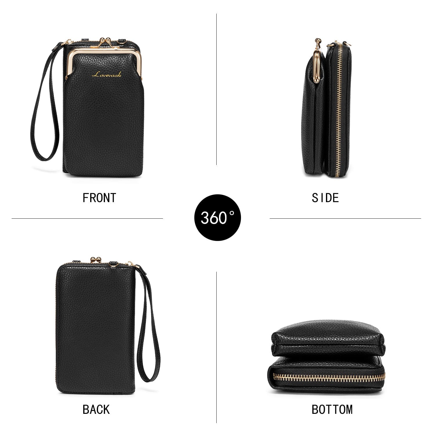 Lovevook Crossbody Purses for Women Fashion Cell Phone Shoulder Bags Card Holder Wallet Purse