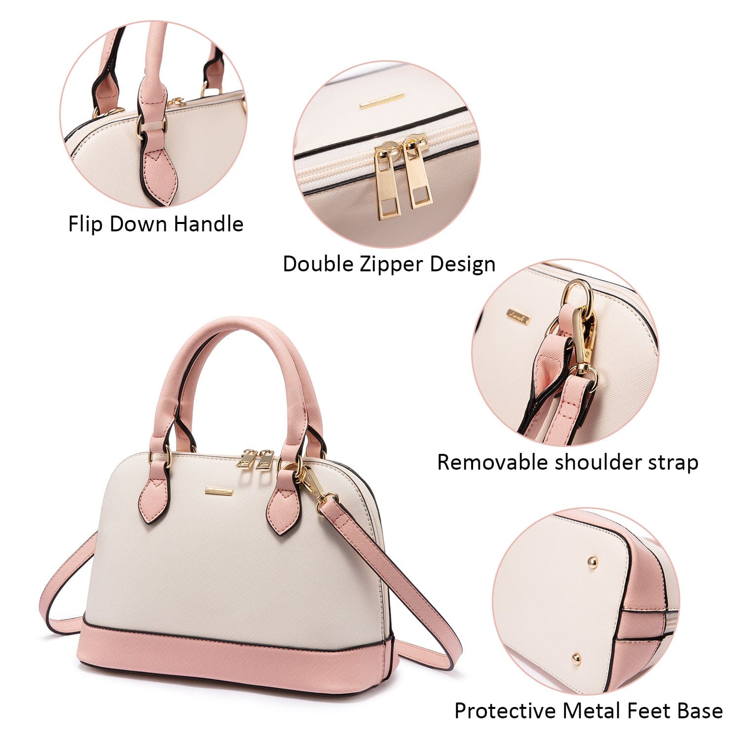 Lovevook Factory 2022 PU Leather Ladies Hand Bags Classic Top Handle Dome Satchel Bag Elegent Small Shoulder Bags Women Handbags