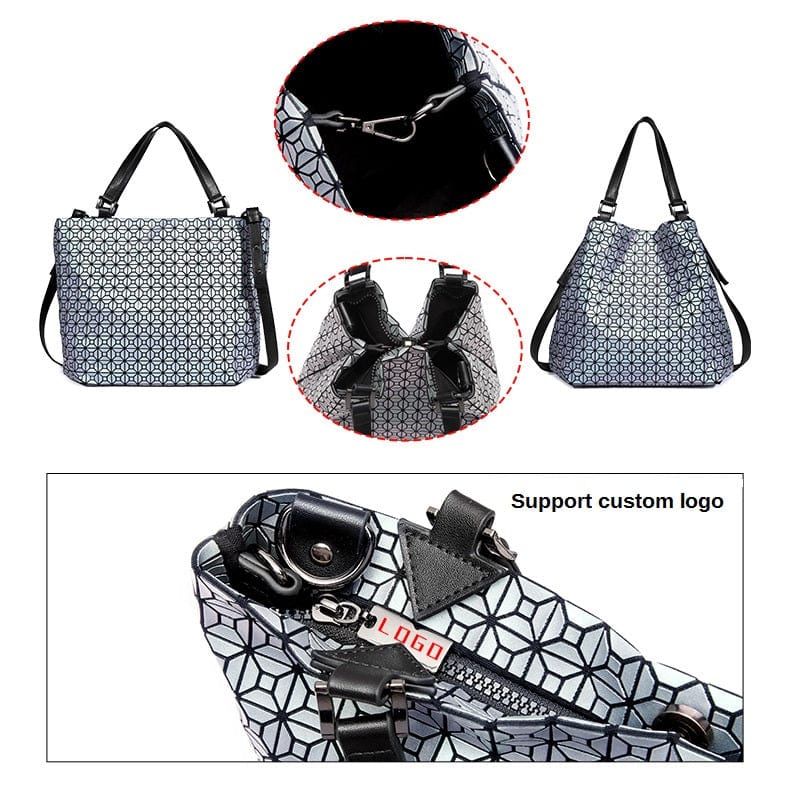 LOVEVOOK fashion geometric folding bag Boutiques ladies handbags Drop shipping geometric women Bucket bag