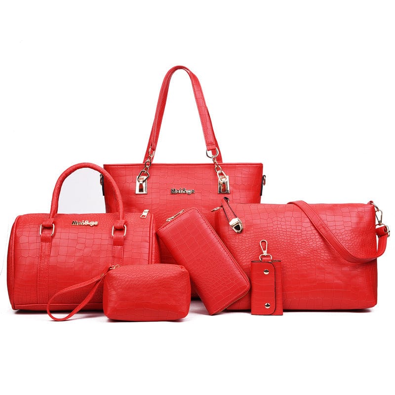 Luxury Brand Composite Bags 6 Piece Set Ladies Handbag And Purse Shoulder Tote Bags For Women Bags Set Handbags