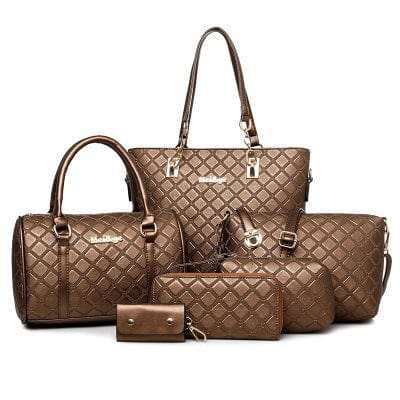 Luxury Brand Composite Bags 6 Piece Set Ladies Handbag And Purse Shoulder Tote Bags For Women Bags Set Handbags