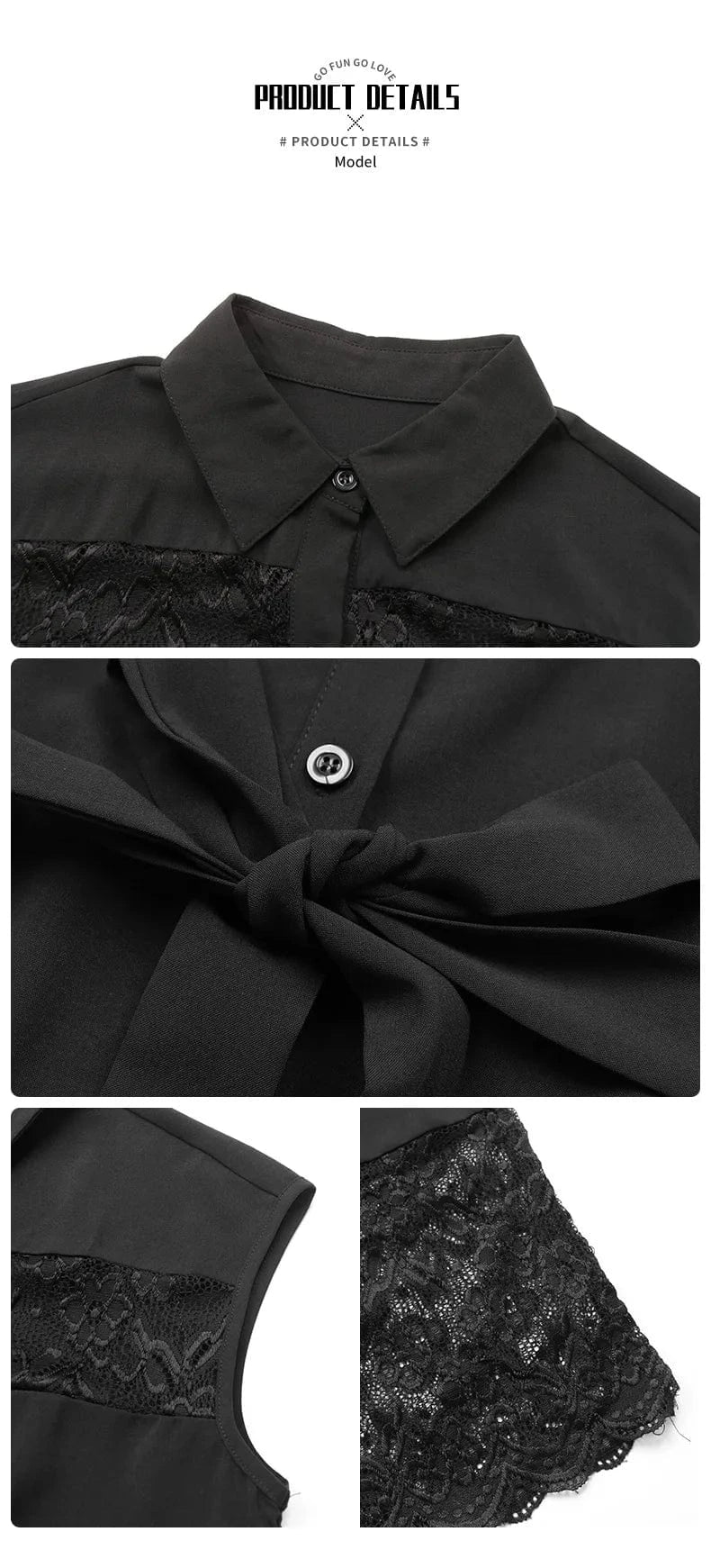 Luxury Casual Elegant Midi Dresses Women Contrast Lace Cut Out Belted Shirt Dress