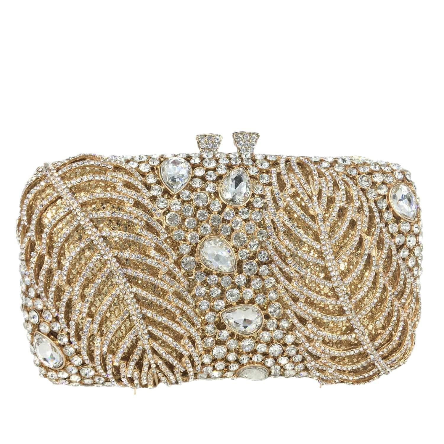 Luxury Crystal Rhinestone Clutch Purse Women Box Rhinestone Evening Bag for Formal Party Wholesales