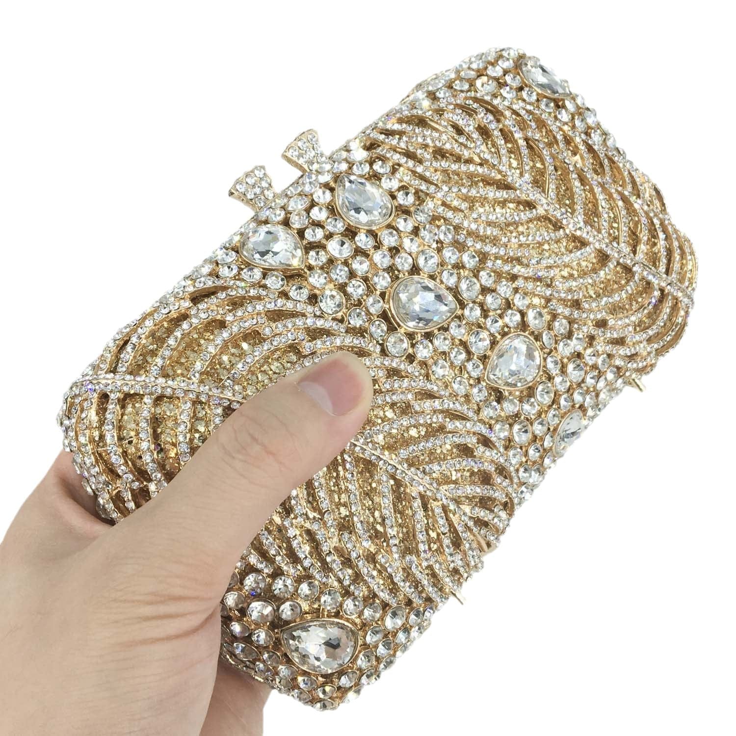 Luxury Crystal Rhinestone Clutch Purse Women Box Rhinestone Evening Bag for Formal Party Wholesales