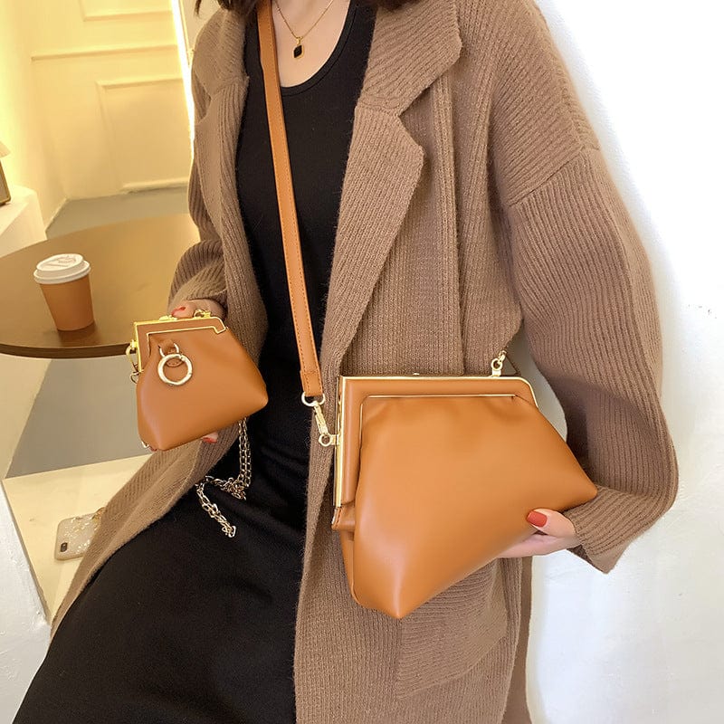 Luxury Designer Retro PU Leather Evening Clutch Bag Ladies Small Shoulder Messenger Bags