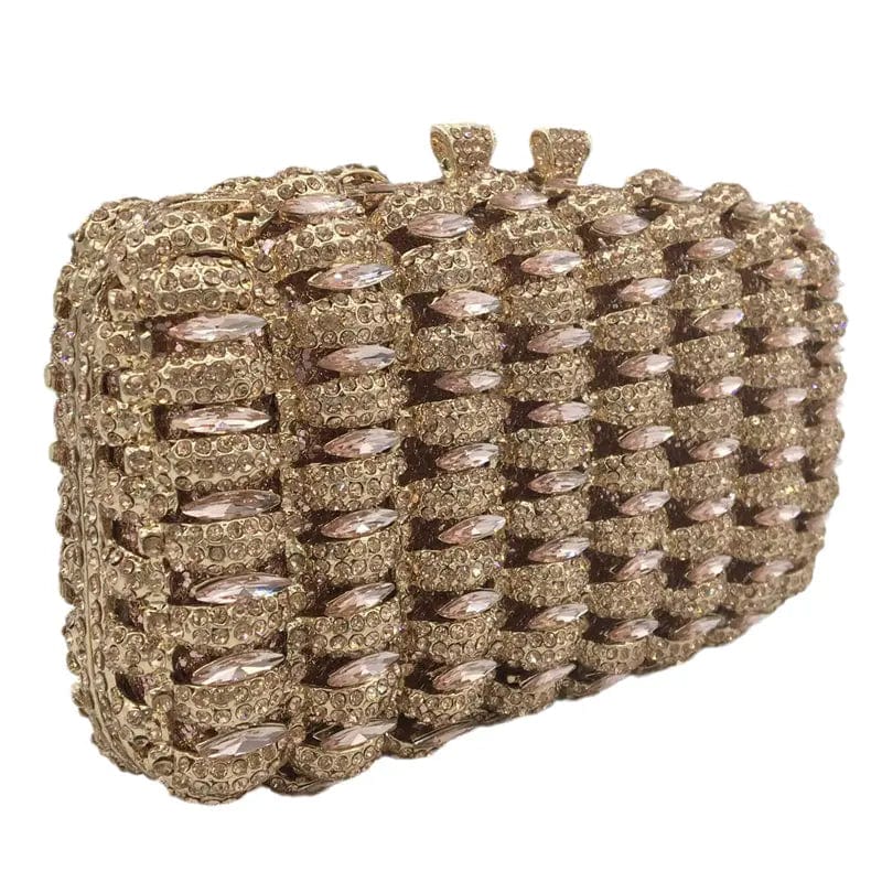 Luxury Evening Bag Crystal Clutch Wedding Prom Party Shinny Handmade Rhinestone Clutch Handbag Women