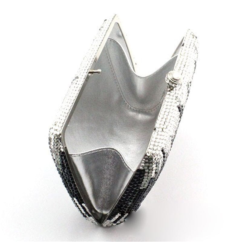 Luxury Fashion Full Crystal Evening Clutch Bag Sparkly Gold Long Designer Pochette Wedding Party Purse Bag Banquet Handbag
