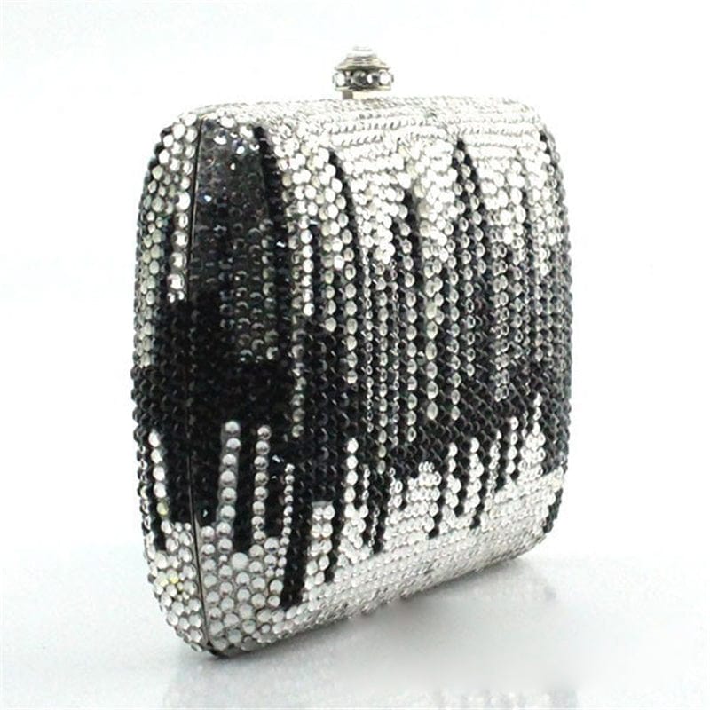 Luxury Fashion Full Crystal Evening Clutch Bag Sparkly Gold Long Designer Pochette Wedding Party Purse Bag Banquet Handbag