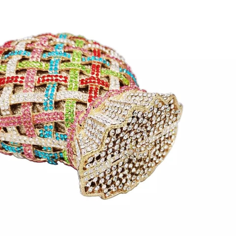 Luxury Ladies Crystal Bridal Evening Bag For Woman Designer Party Rhinestone Purse Wedding Pouch Clutch Bags Prom Beaded Handbag