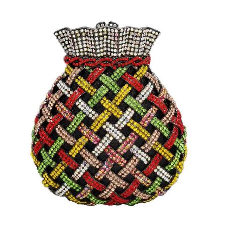 Luxury Ladies Crystal Bridal Evening Bag For Woman Designer Party Rhinestone Purse Wedding Pouch Clutch Bags Prom Beaded Handbag