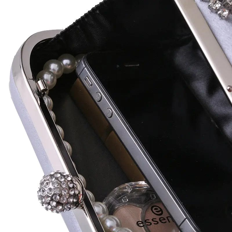 Luxury Rhinestone Party Purse Crystal Rhinestone Clutch Bag Diamond Handmade Purse Ladies Clutch Evening Bag