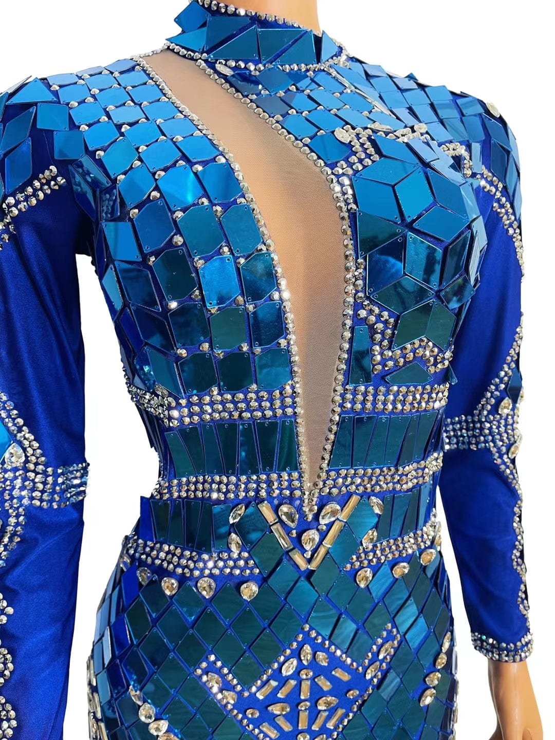 Luxury Sequins Rhinestone Hollow Out Formal Dinner Gown Evening Dresses Ladies Bodycon Sexy Club Dress Women Party Prom Dress