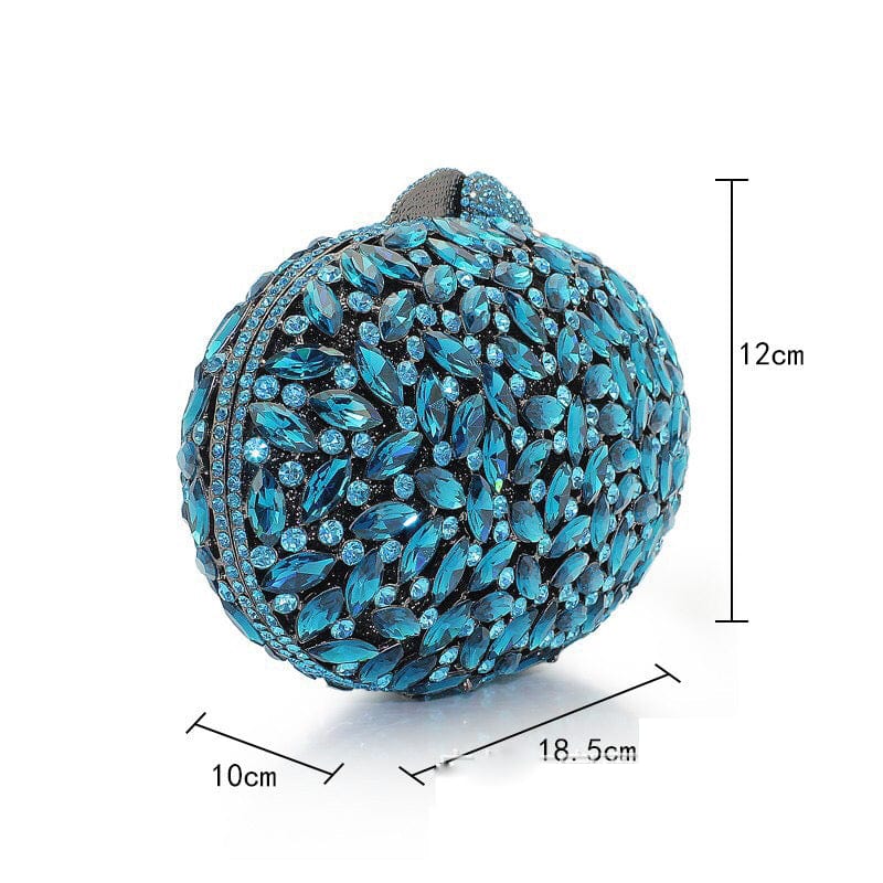 Luxury Sparkly Bling Feast Banquet Purse Royal Crystal Evening Clutch Hollow Out Purse Bag Party Wedding Female Handbags