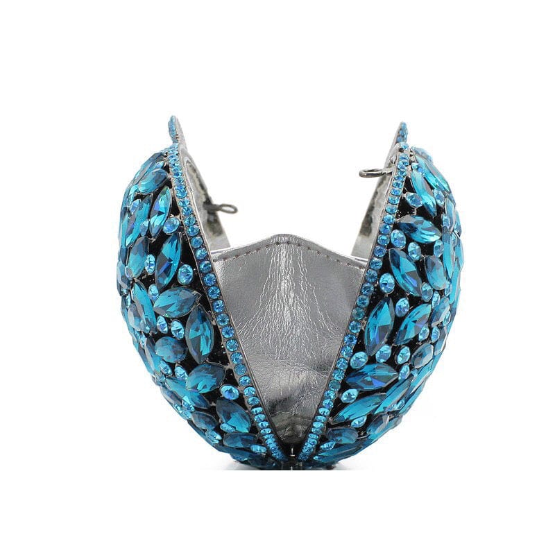 Luxury Sparkly Bling Feast Banquet Purse Royal Crystal Evening Clutch Hollow Out Purse Bag Party Wedding Female Handbags