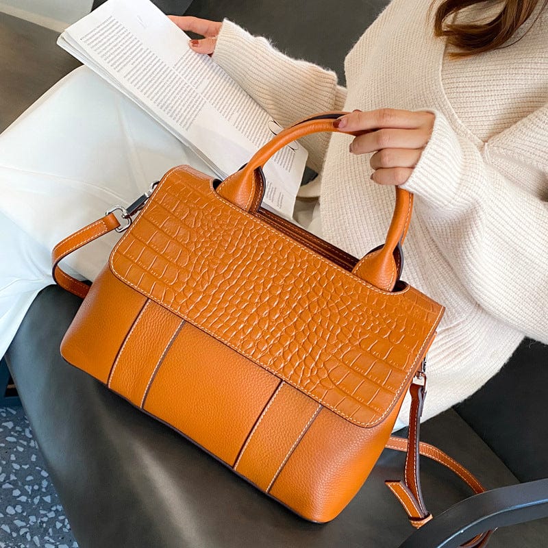 Lychee pattern genuine leather bags women handbags ladies brand custom logo handbags ladies crossbody bag woman handbags