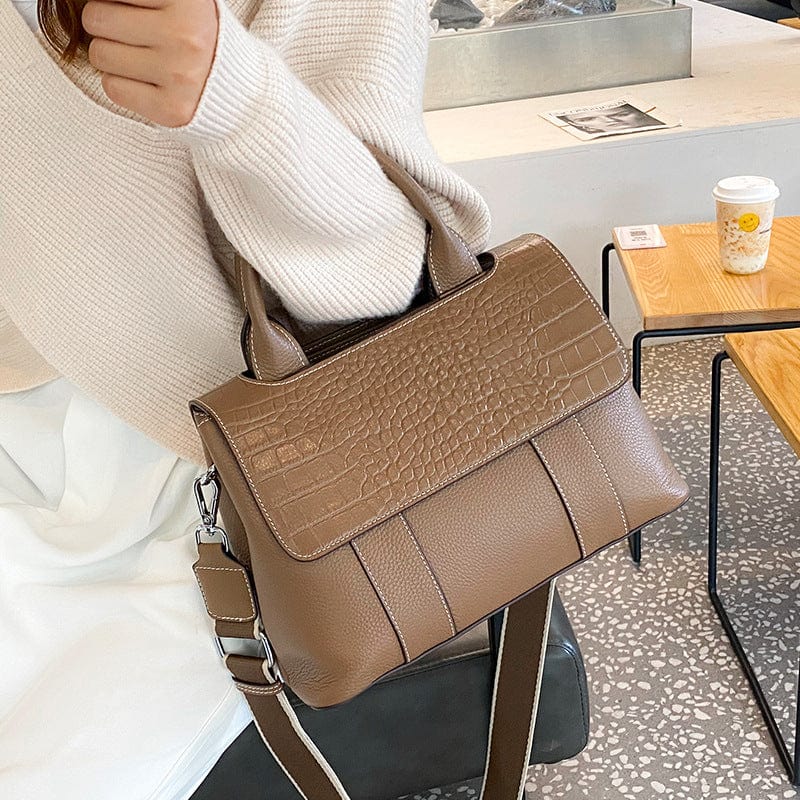 Lychee pattern genuine leather bags women handbags ladies brand custom logo handbags ladies crossbody bag woman handbags