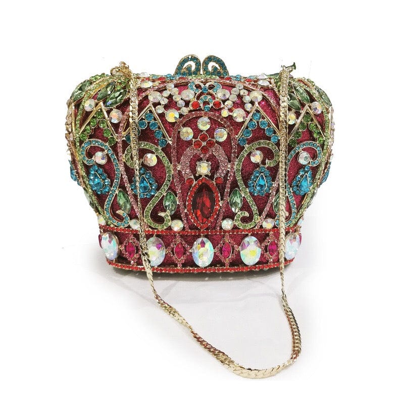 M / 11 Fashion designer clutch purses with rhinestones women crystal clutch evening bags for prom wedding party