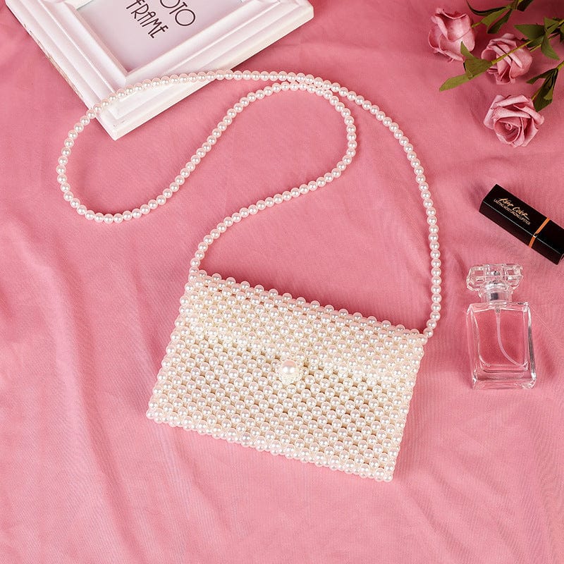 M / 18 beaded wedding bridal evening bags hollow fashion women clutch pearl diamonds handbags shell design for party diner purse