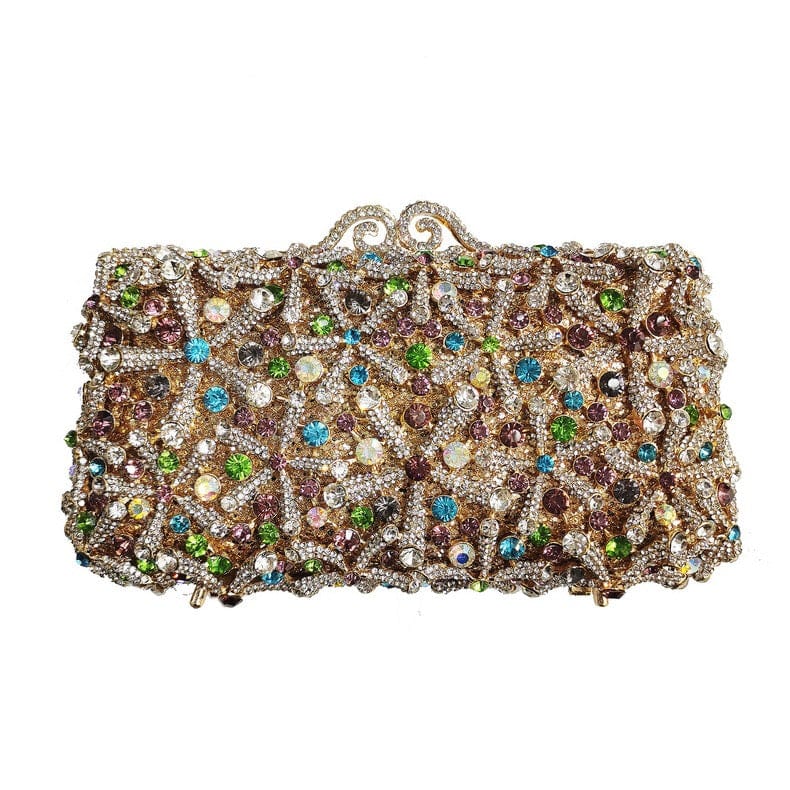 M / 26 Fashion designer clutch purses with rhinestones women crystal clutch evening bags for prom wedding party