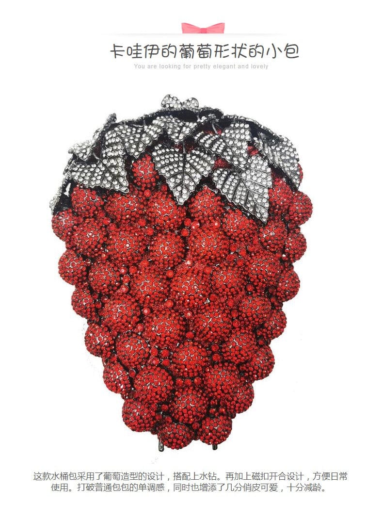 M / 6 Fashion designer clutch purses with rhinestones women crystal clutch evening bags for prom wedding party