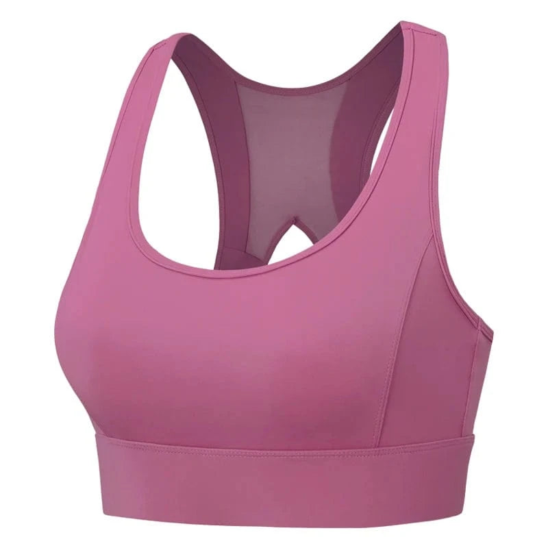 M / Berry Hollow Beauty Back Seamless Wireless Sujetador Deportivo Running Workout Yoga Bra Plus Size Sports Bras Crop Tops For Womens