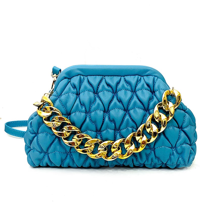 M / Blue 2022 Spring New Embroidered Thread Dumpling Bag Cheap Handbags 2022 Handbags For Women