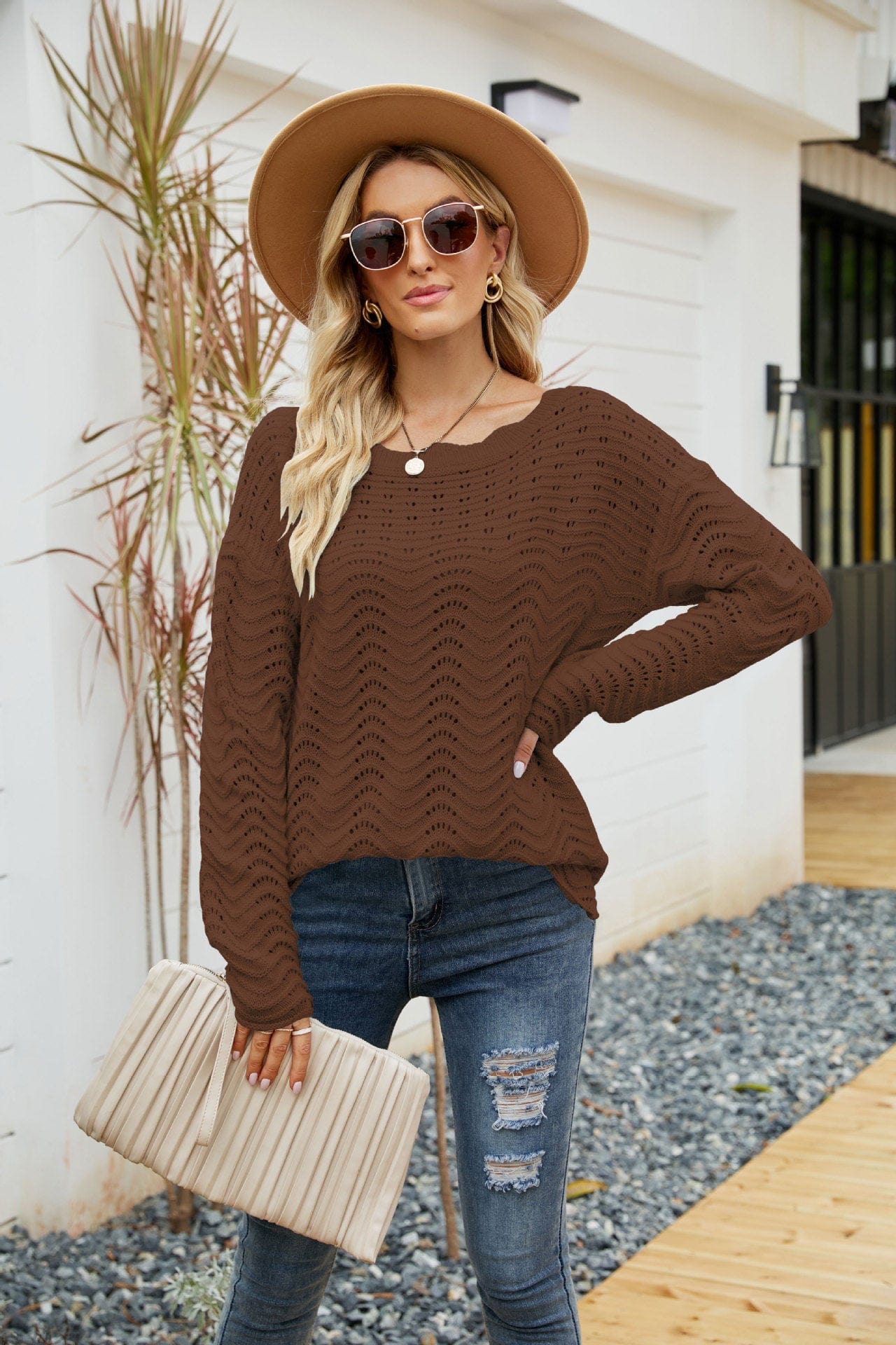 M / Brown 2022 Women Fashion sweater dress for women With Popular Price