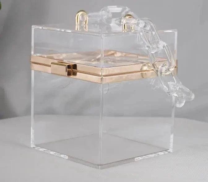M / Clear Ladies acrylic clutch evening bag  Acrylic Clutches and Purses  fashion luxury designer Hand bag for party