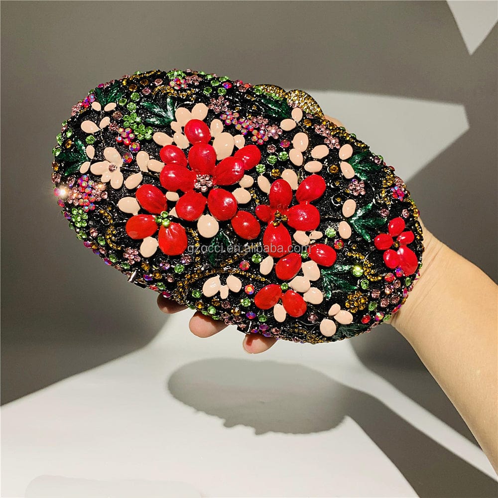 M / custom color OC4363 Flower Clutch Bags Women Elegant Party Bags Wholesale In Guangzhou