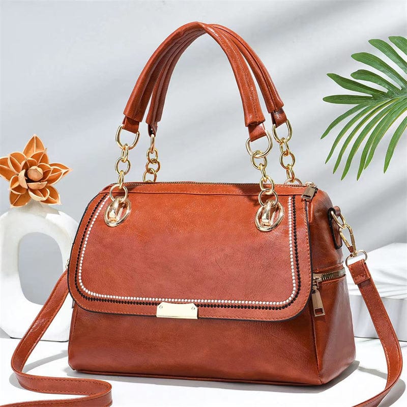 M / Earthy yellow new arrival elegant retro style party messenger bag luxury women high quality shoulder bag fashion hot selling handbags