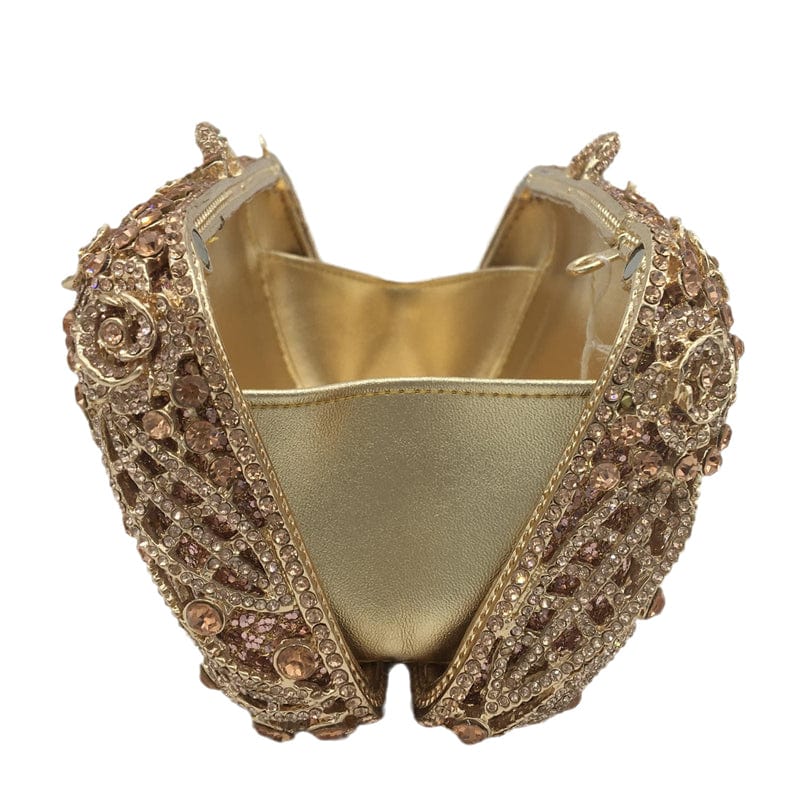 M / Gold Customized Women Stone Crystal Clutch Luxury Evening Bags Party Dinner Minaudiere Bag Diamond Dress Purses and Handbags