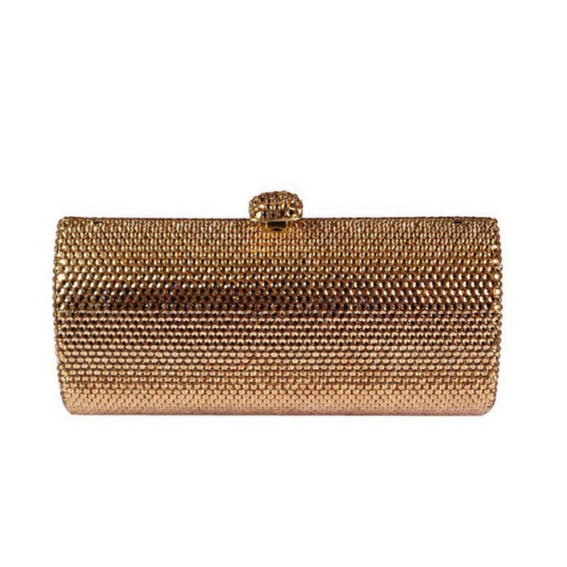 M / Gold Wholesale Ladies Prom Party Diamond Box Purse Clutch Party Handbag Diamond Rhinestone Evening Dinner Indian Bags
