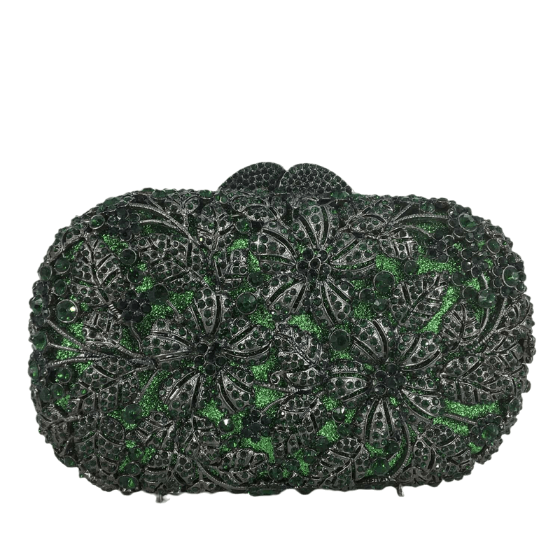 M / green Expensive Women Crystal Rhinestone Clutch Purse Sparkle Elegant Evening Bag for Wedding Party Handbag For Ladies