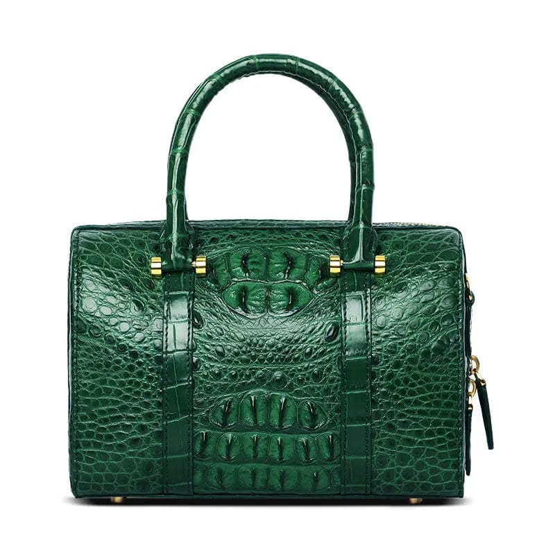 M / green Red handbag leather crocodile handbags pillow shape women handbags
