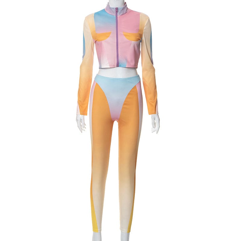 M / K22ST455 Multi Color CUTENOVA K22ST455 Girls Fall Clothing Sets 2022 Training&Jogging Tracksuits Outfits
