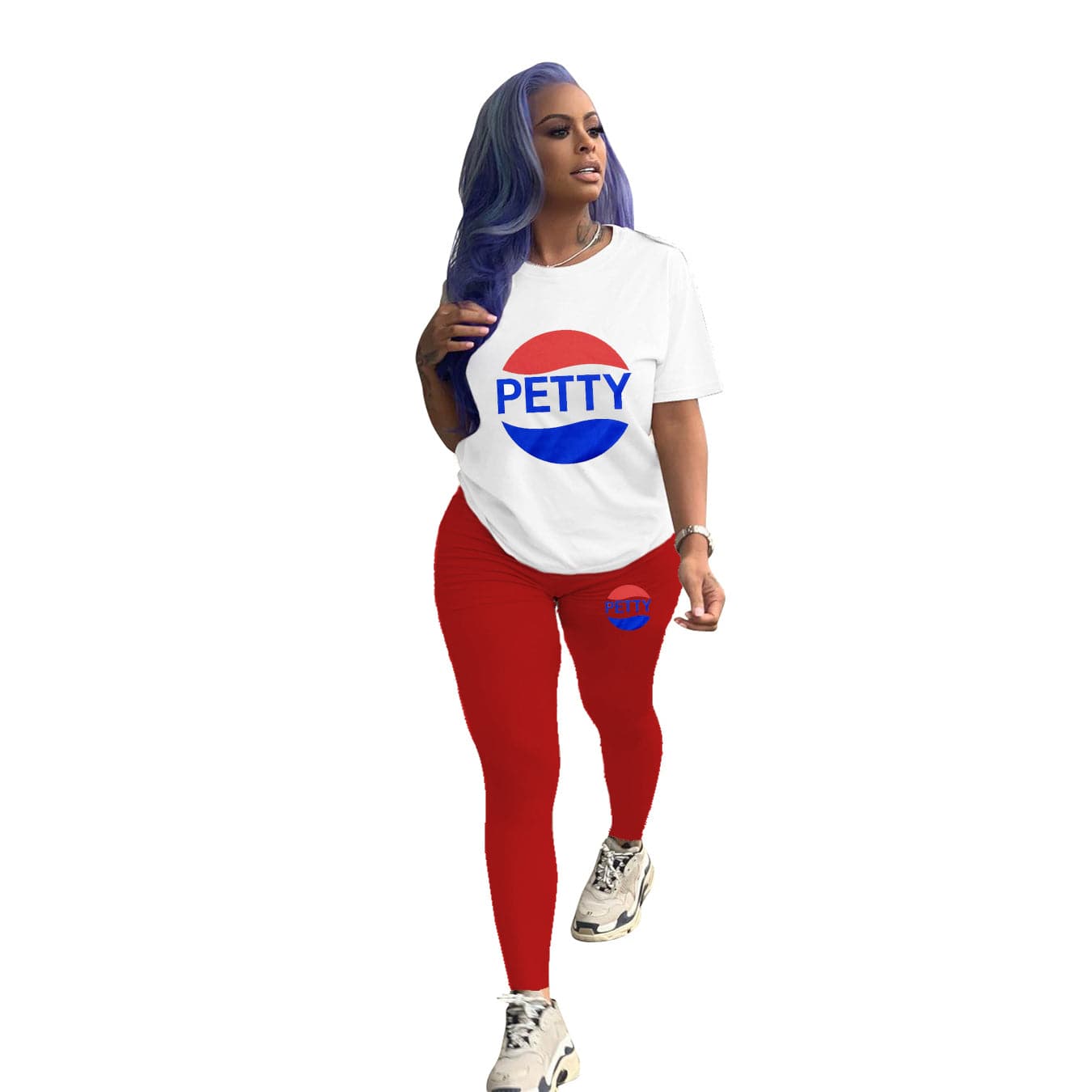 M / L287155-8 Custom Short Sleeve T Shirt Biker Shorts Set Workout Solid Color Women Summer Two Piece Outfits Set