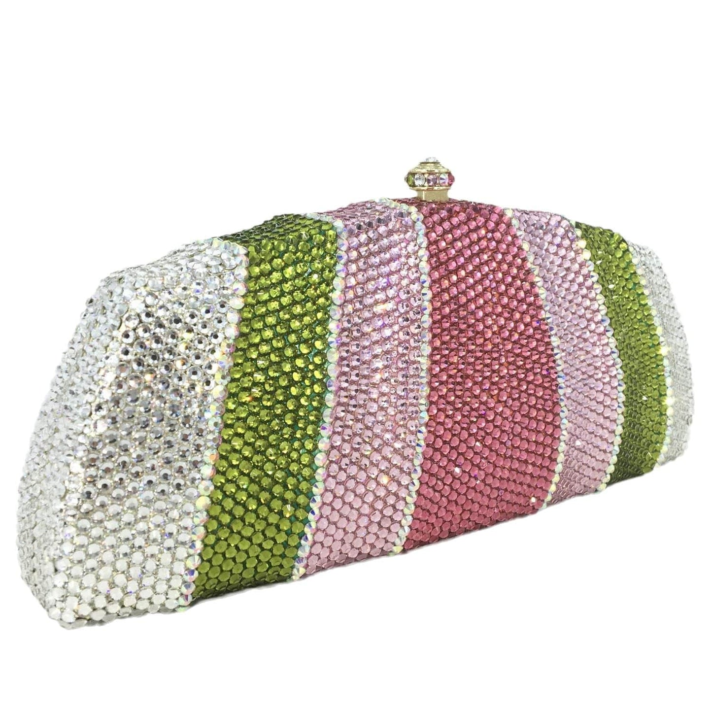 M / Muite New Design Bling Crystal Rhinestone Ladies Clutch Bag Evening Bag Wholesales Metal Clutch Purse Clutch Bags