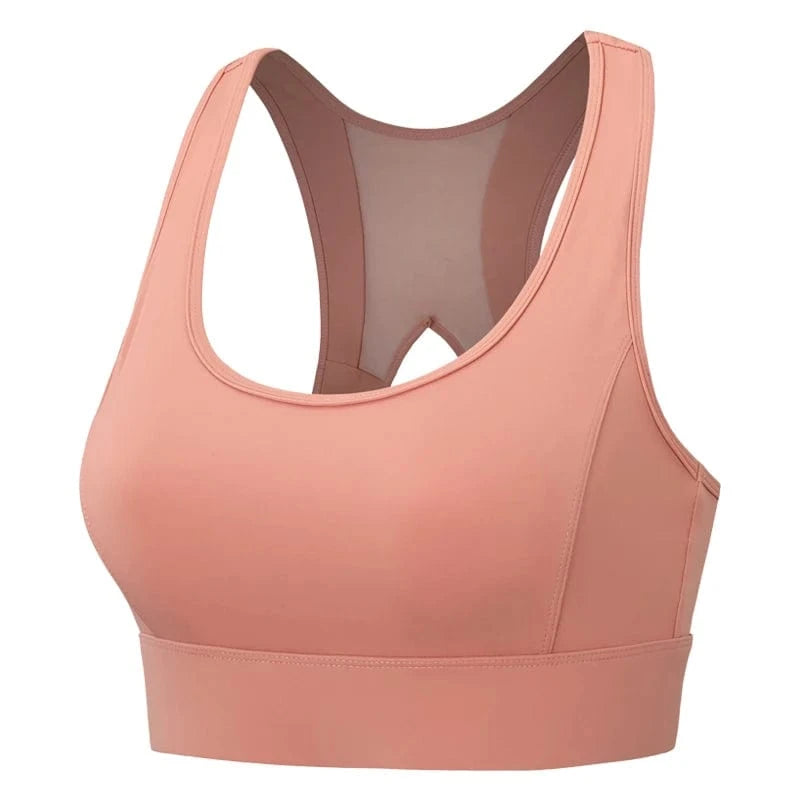 M / Pink Hollow Beauty Back Seamless Wireless Sujetador Deportivo Running Workout Yoga Bra Plus Size Sports Bras Crop Tops For Womens