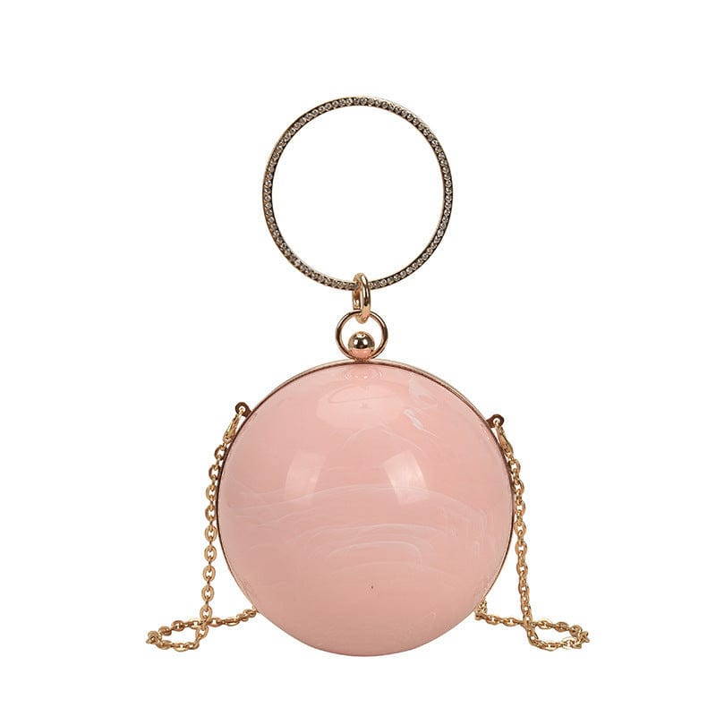 M / Pink Ins Fashion Acrylic Evening Clutch Purses and Handbags Women Luxury Rhinestone Ladies Hand Bags 2022