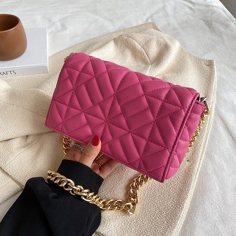 M / Plum Trend 2022 Ins Fashion Branded Handbags Chain Underarms Bags Women Handbags Ladies Luxury Purses