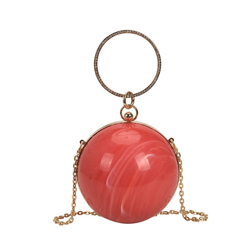 M / Red Ins Fashion Acrylic Evening Clutch Purses and Handbags Women Luxury Rhinestone Ladies Hand Bags 2022
